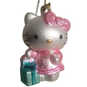 Sanrio Kurt Adler Hello Kitty Handcrafted Glass Christmas Ornament 1976 Gifts